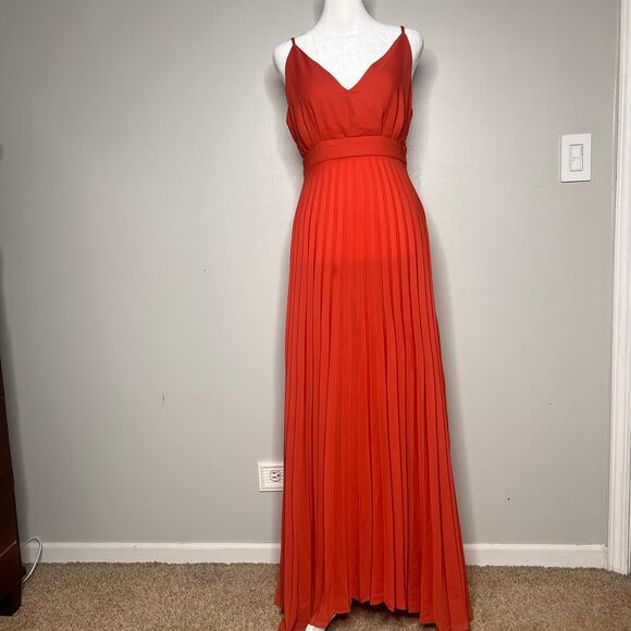 Allison & Kelly Dresses & Skirts - NWT Allison & Kelly Burnt Orange Long Maxi Dress Size Medium Sleeveless V-Neck